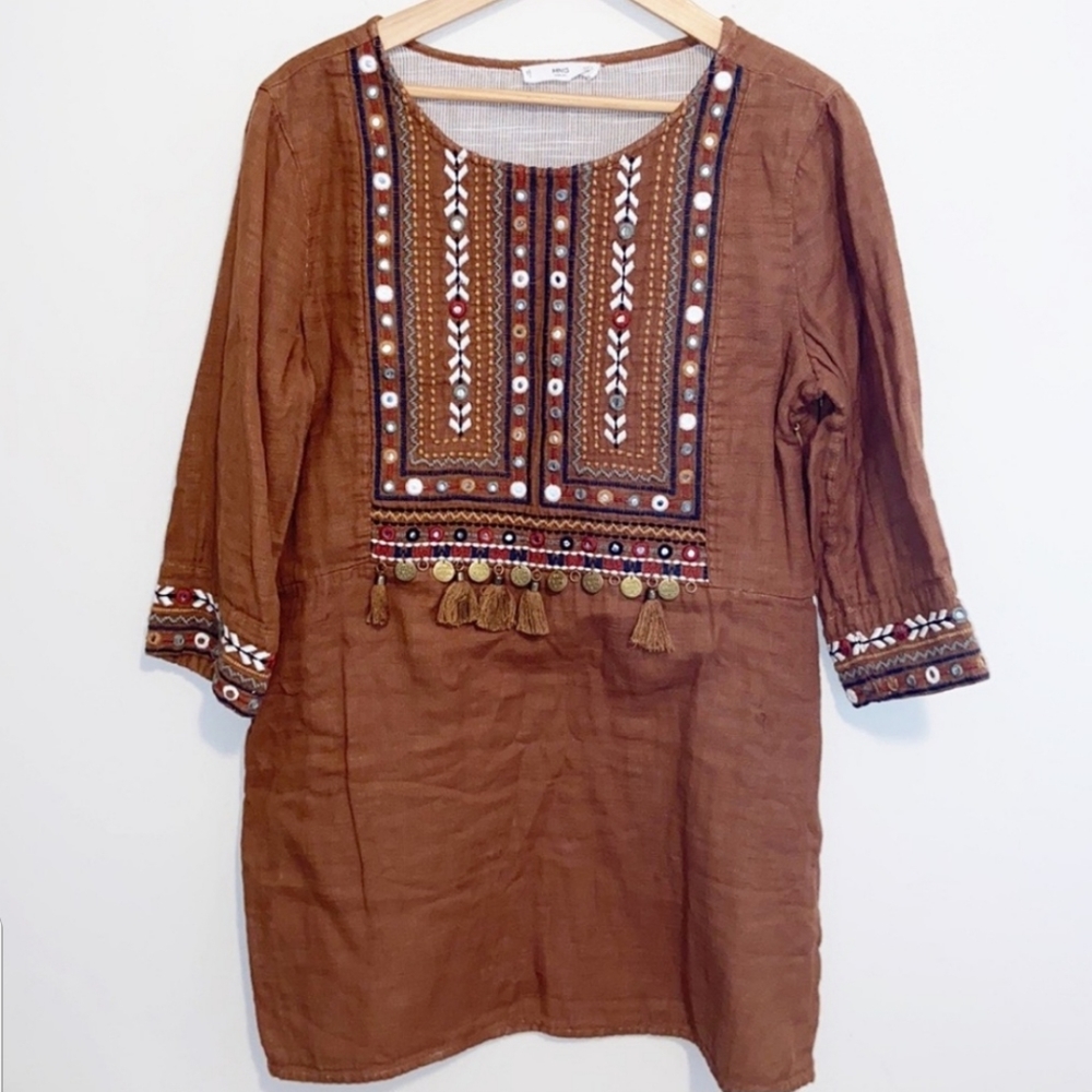 MNG boho tunic top